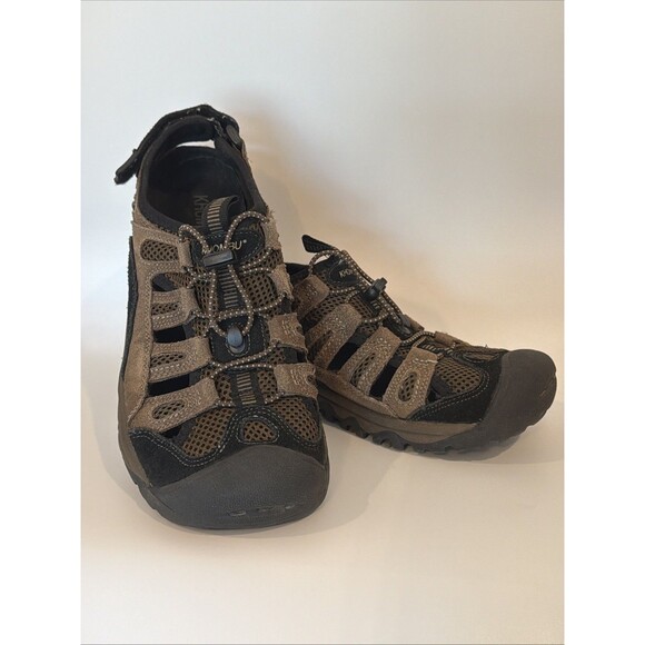 Khombu Closed Toe Fisherman Sandals Mens Sz 9 M Brown Leather Active Gorpcore EU main image 6